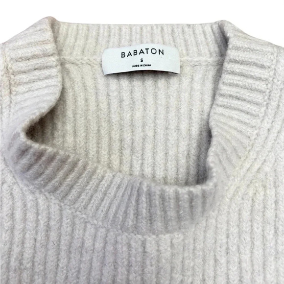 Babaton, Weatherford Sweater, Merino Wool, Small, Off-White ❄️ - Picture 8 of 12